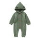 Hooded Baby Infant Winter Knitted Jumpsuit - Just Kidding Store