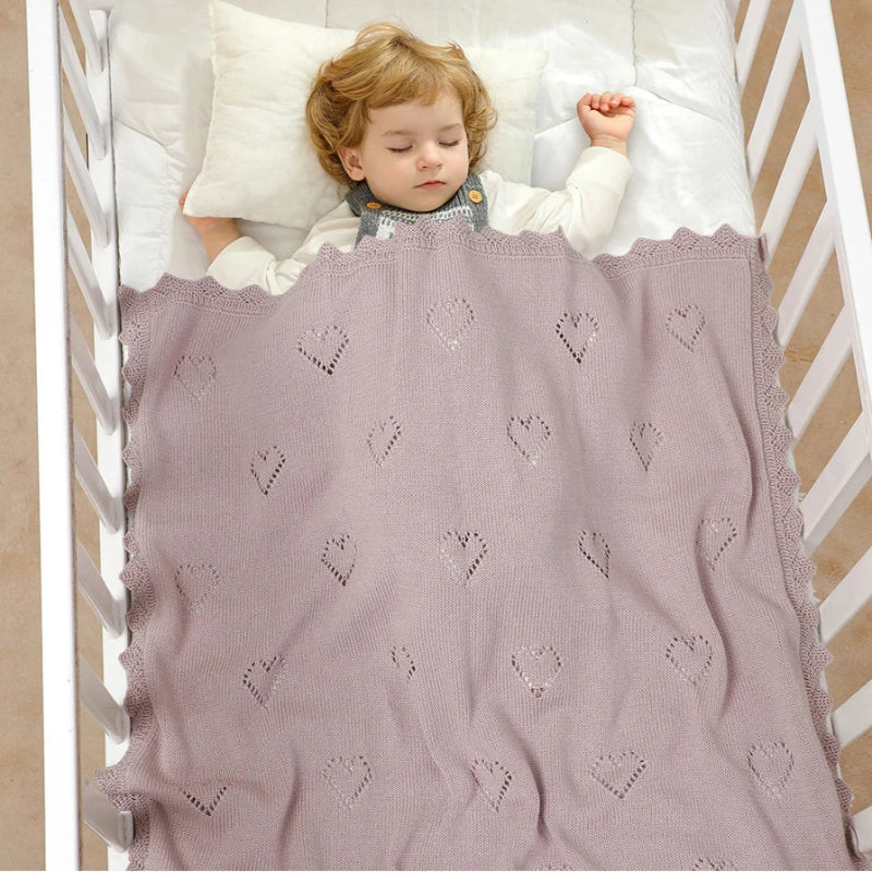 Sweet Hearts Cotton Blanket - Just Kidding Store