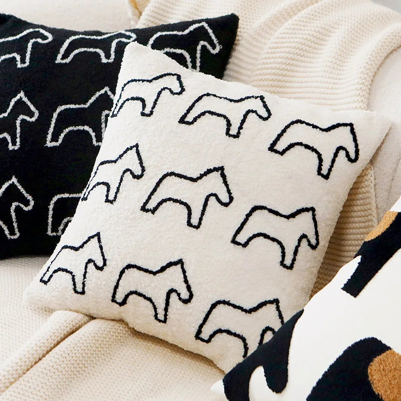 Pony Embroidered Cushion Covers - Just Kidding Store
