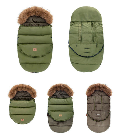 Winter Windproof Footmuff - Adjustable Length Pram Sack 0-4Y - Just Kidding Store