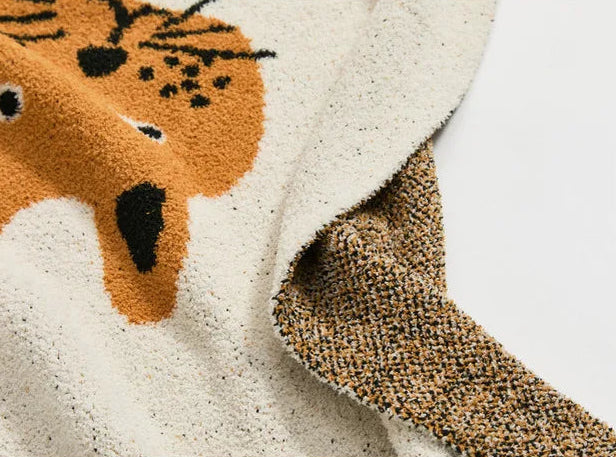 Fluffy Leopard Throw Blanket - Just Kidding Store