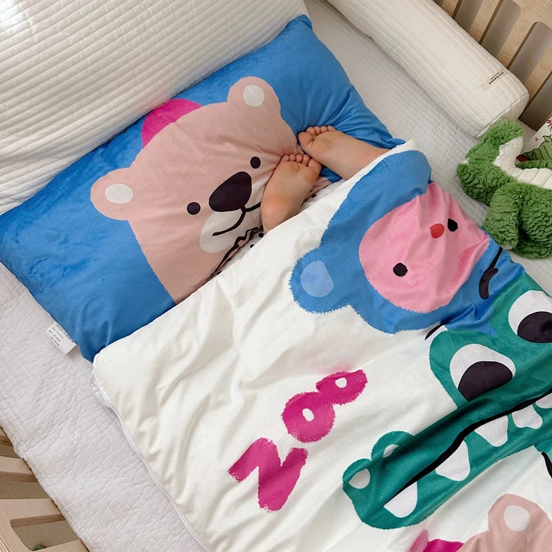 Kids Sleeping Bag With Pillow - Sleeping Envelope - Just Kidding Store