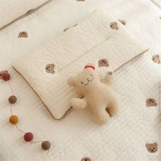 Embroidered Toddler Baby Nursery Quilted Pillow - Just Kidding Store