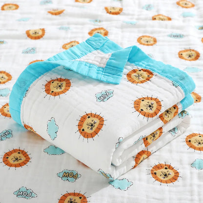 6 Layers Cotton Muslin Blanket - Just Kidding Store