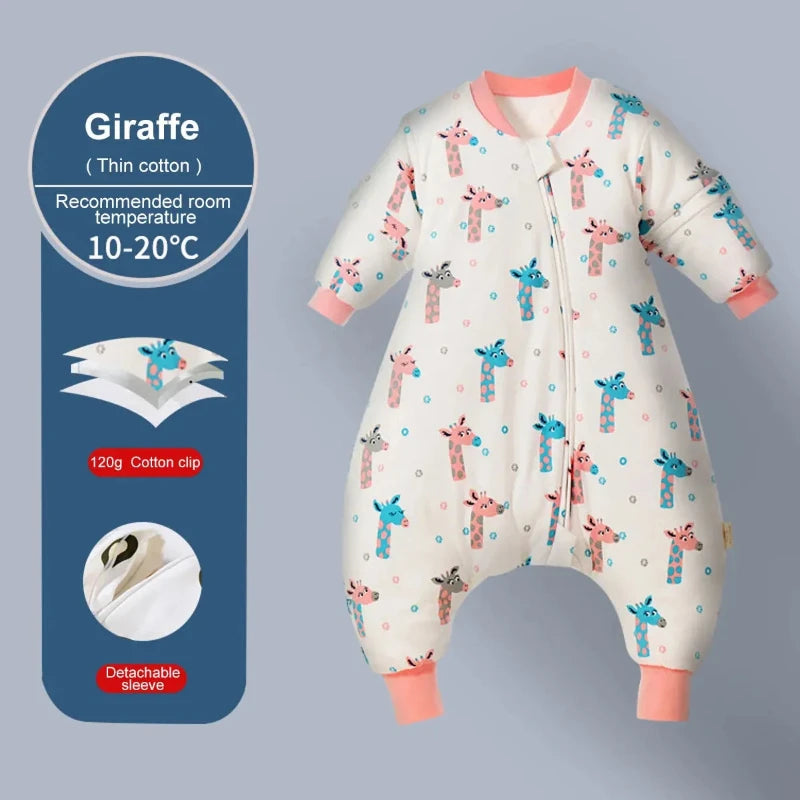 Split Leg Sleep Sack - Detachable Sleeve Sleeping Bag - 3 Thickness Option - Just Kidding Store