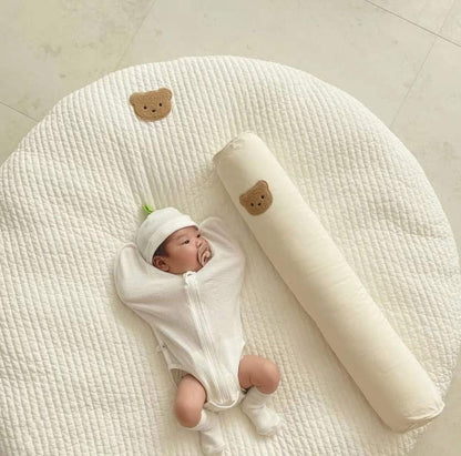 Round Embroidered Padded Baby Play Mat - Just Kidding Store
