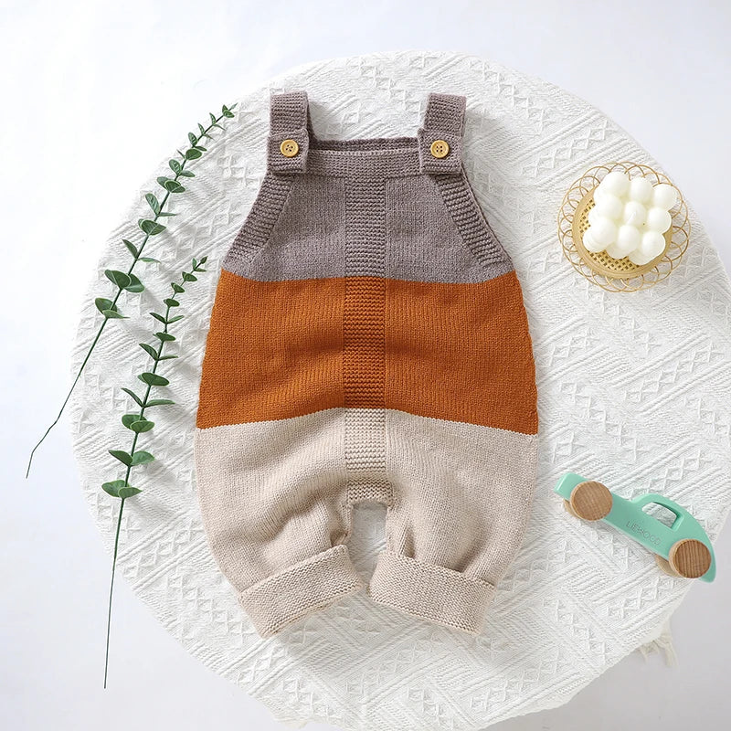Striped Knitted Baby Infant Toddler Jumpsuit - Just Kidding Store