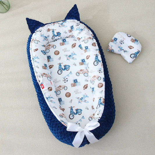 Cozy Nest – Soft Newborn Lounger - Just Kidding Store