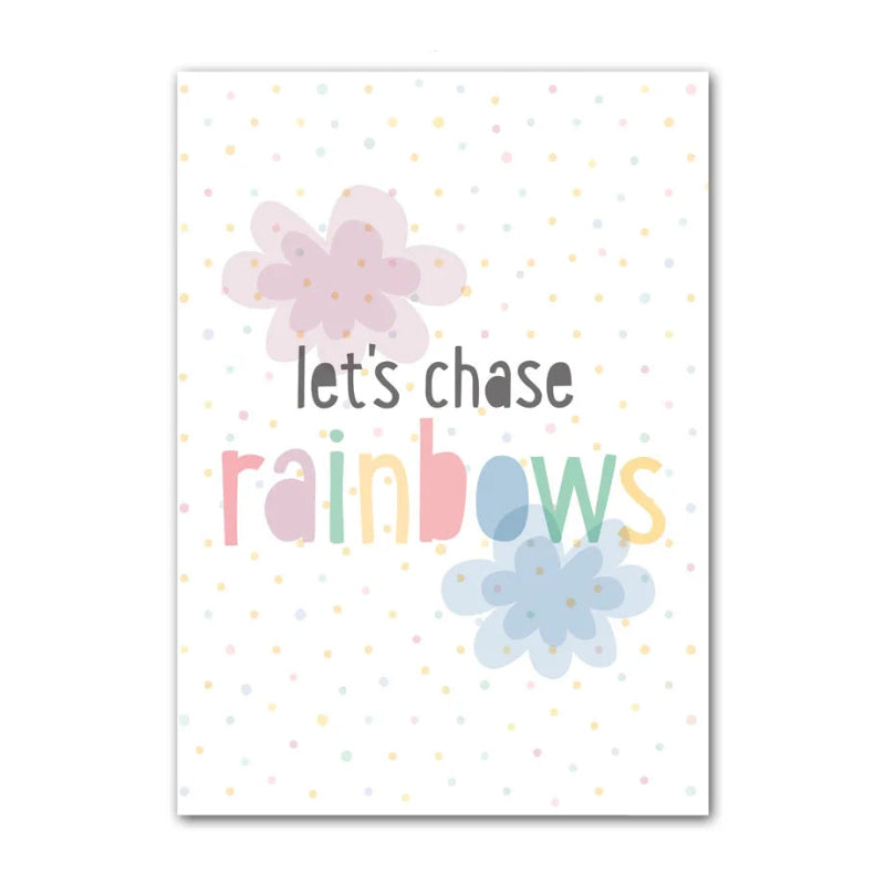 Rainbow Mountain Canvas Posters - Just Kidding Store