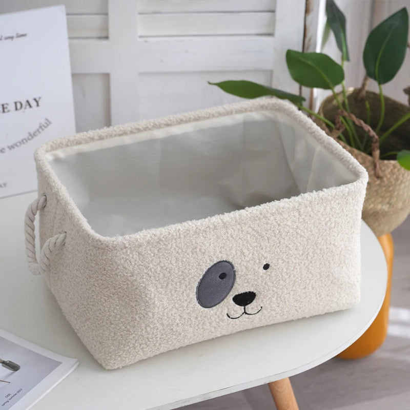 Plush Doggy Storage Basket - Toys Organizer - Just Kidding Store