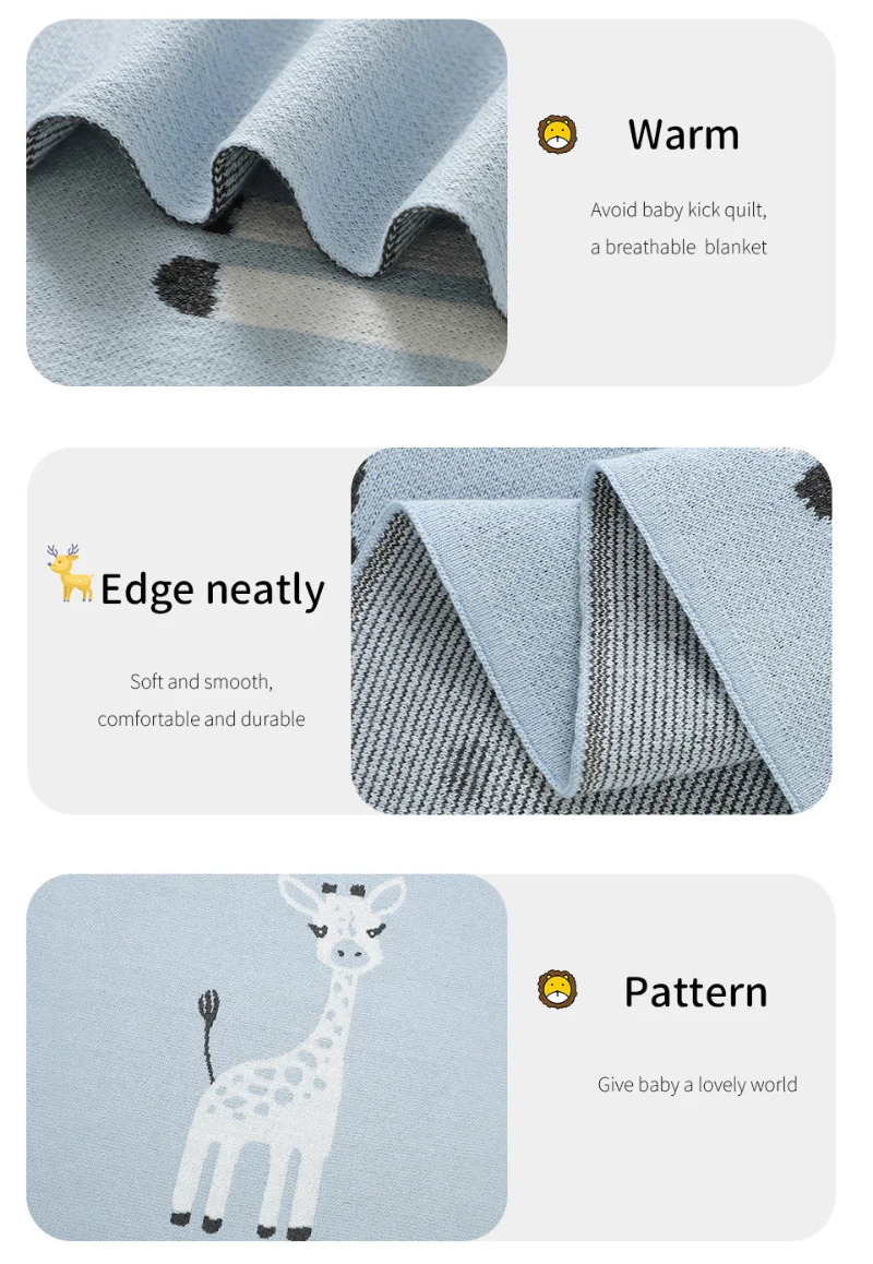 Wiggly Tails Cotton Blanket - Just Kidding Store