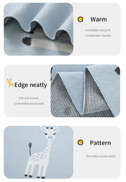 Wiggly Tails Cotton Blanket - Just Kidding Store