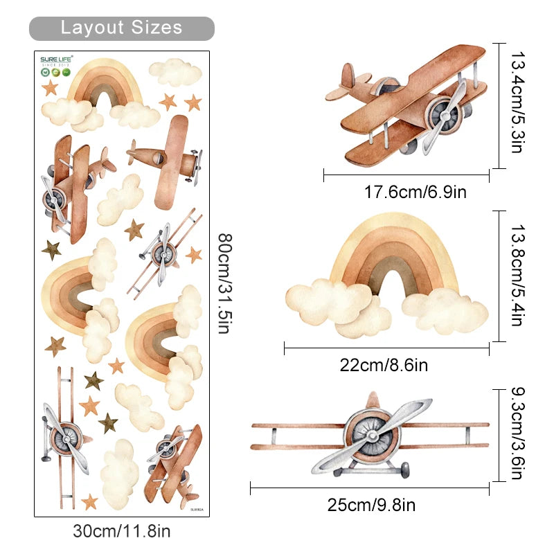 Sky Adventures Wall Stickers - Just Kidding Store