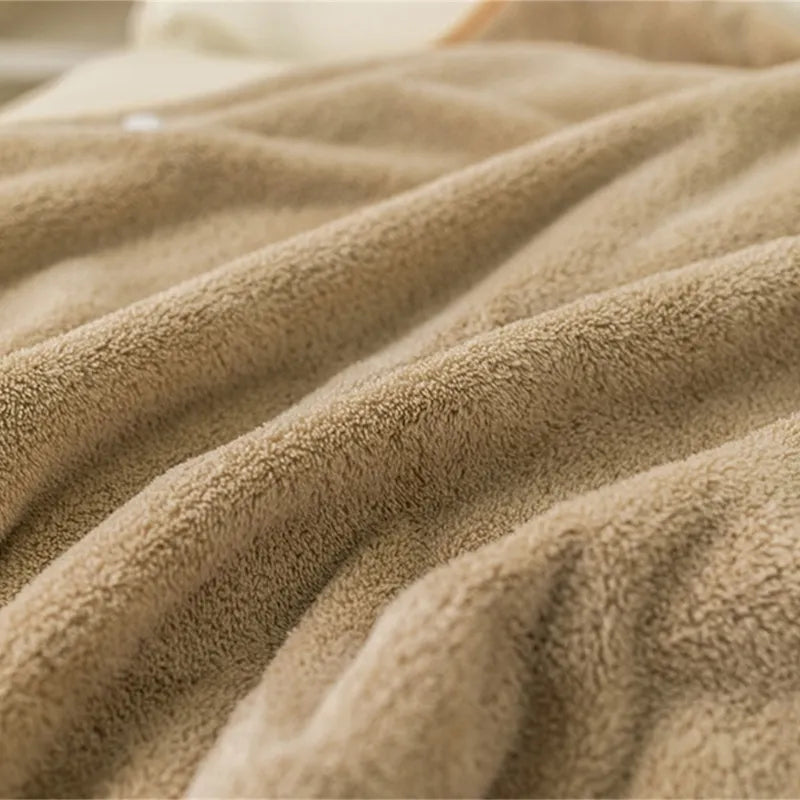 Coral Velvet Hooded Towel - Just Kidding Store