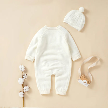 Cozy Button Knit Romper Set - Just Kidding Store
