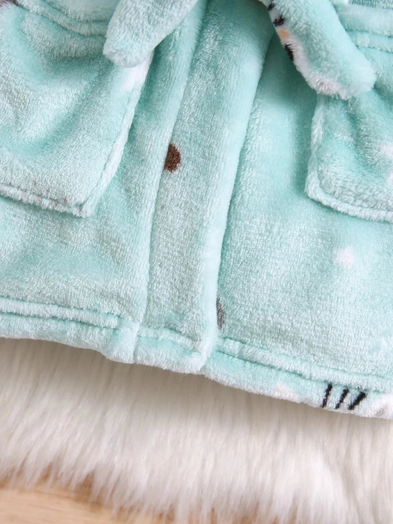 Safari Plush Hooded Robe - Just Kidding Store