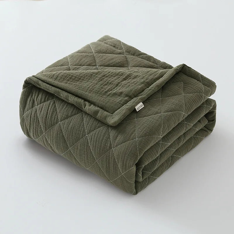 Premium Quilted Muslin Baby Blanket - Just Kidding Store