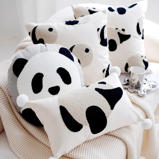 Panda Embroidered Cushion Covers - Just Kidding Store