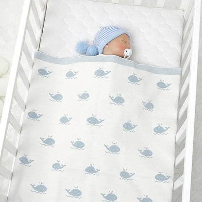 Baby Whale Nursery Blanket - Just Kidding Store