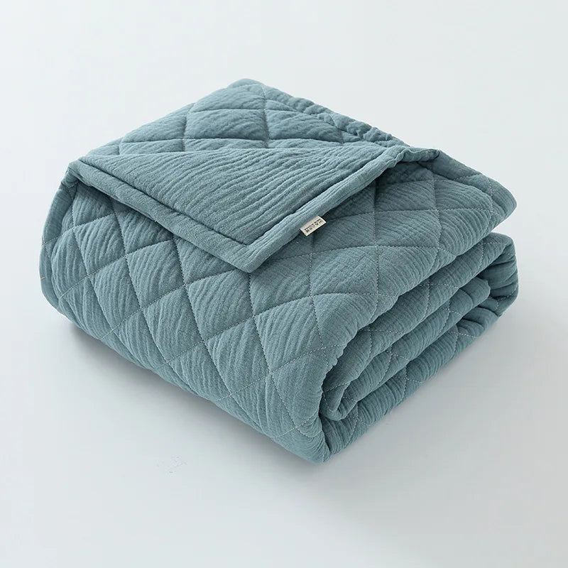 Premium Quilted Muslin Baby Blanket - Just Kidding Store