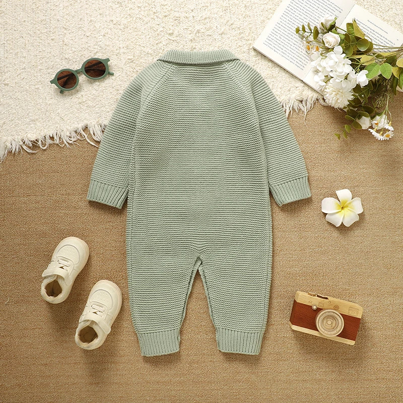 Teddy Knitted Infant Romper - Just Kidding Store