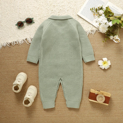 Teddy Knitted Infant Romper - Just Kidding Store