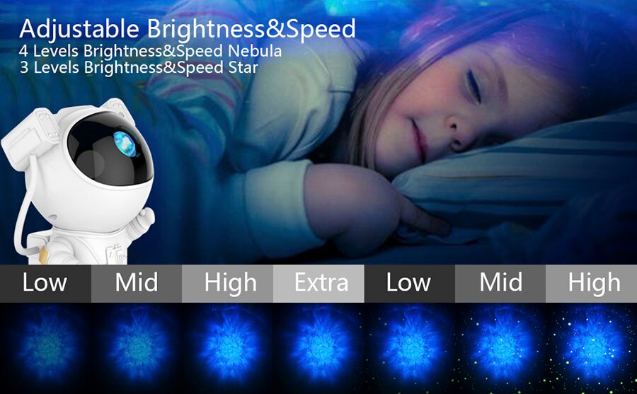 Astronaut Galaxy Projector - Night Light - Just Kidding Store