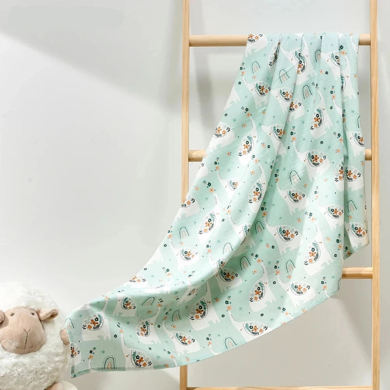 Double Layer Cotton Gauze Muslin Baby Blanket - Just Kidding Store