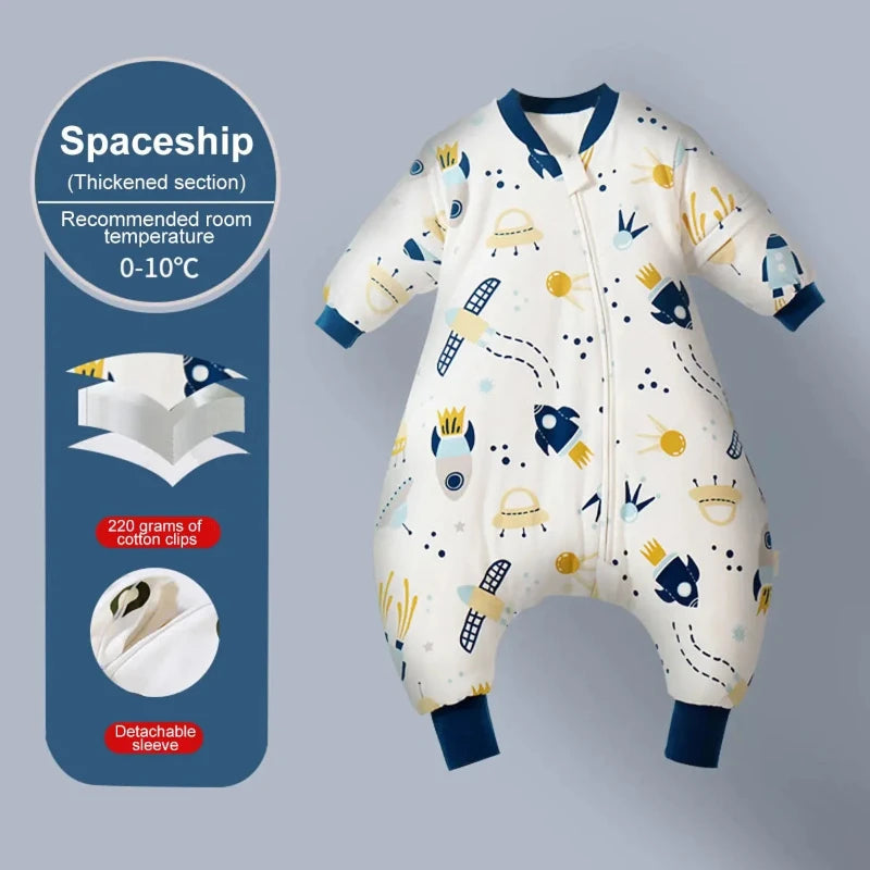 Split Leg Sleep Sack - Detachable Sleeve Sleeping Bag - 3 Thickness Option - Just Kidding Store