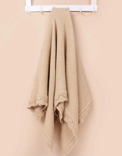 Heirloom Knitted Cotton Baby Children Blanket - Just Kidding Store