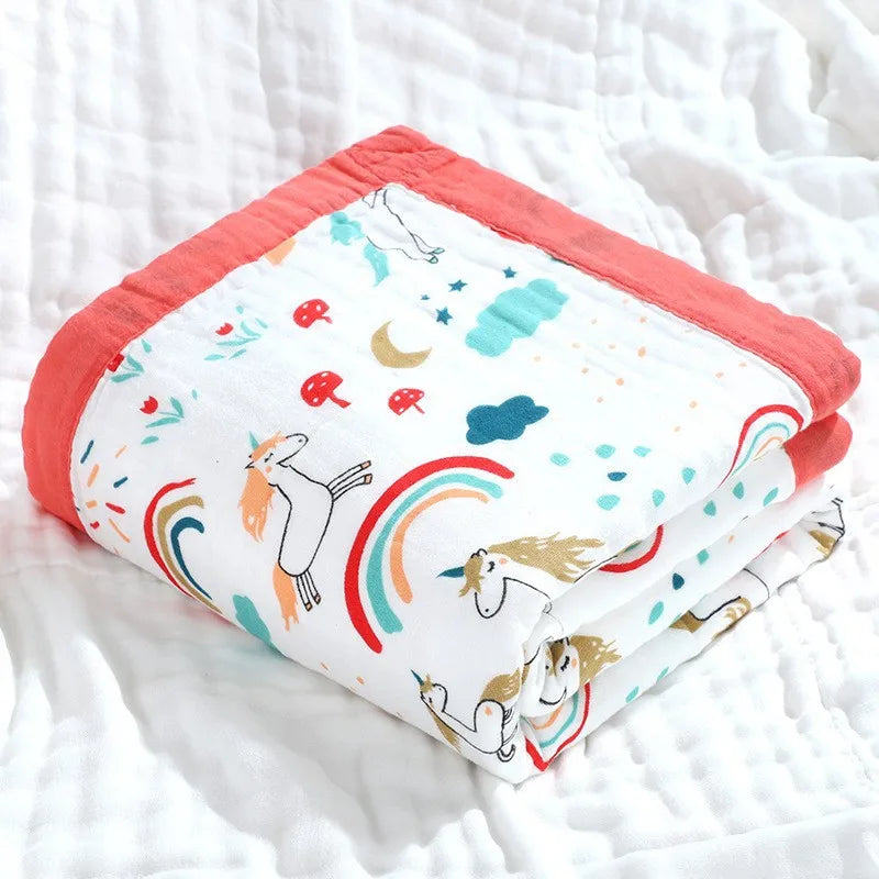 6 Layers Cotton Muslin Blanket