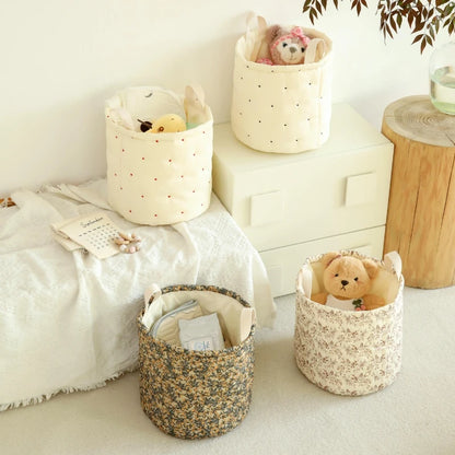 Quilted Storage Baskets - Just Kidding Store