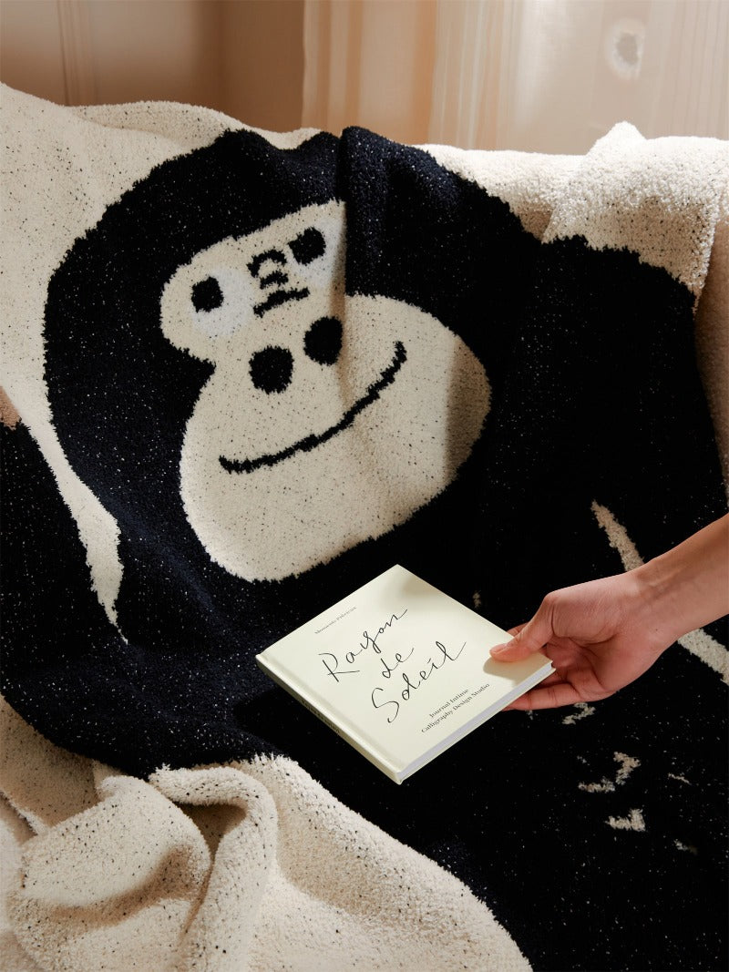 Fluffy Gorilla Throw Blanket - Just Kidding Store