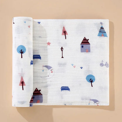 Muslin Blanket - 2 Layers Cotton Swaddle