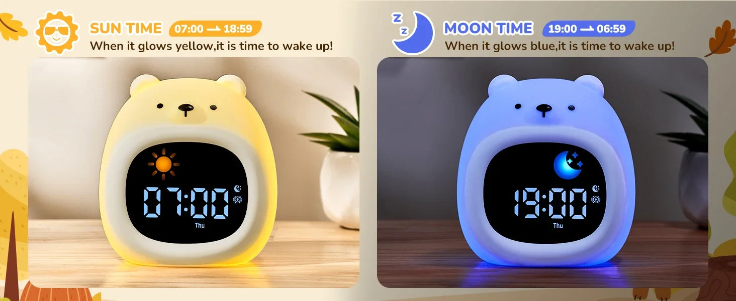 Alarm Clock Touch Control Night Light - Just Kidding Store