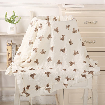Ruffled Muslin Swaddle Blankets - Just Kidding Store