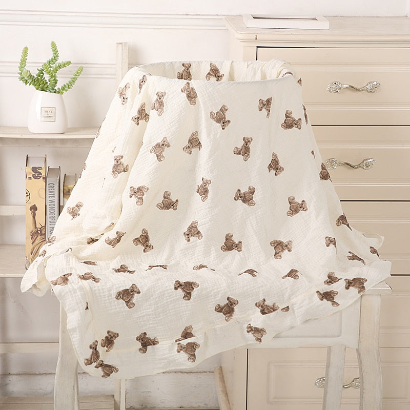 Ruffled Muslin Swaddle Blankets - Just Kidding Store