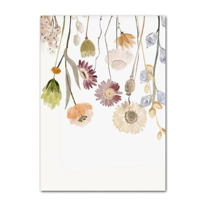 Wildflowers Boho Rainbow Personalised Canvas Posters - Just Kidding Store