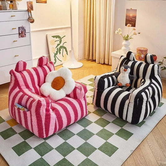 Striped Bean Bag - Children Lazy Sofa - Just Kidding Store