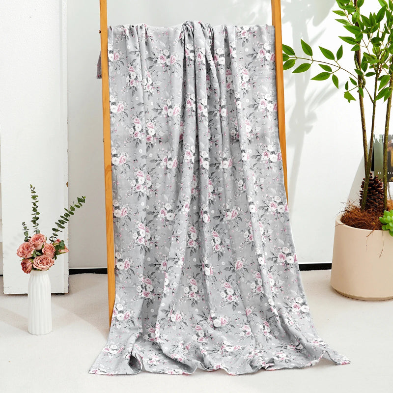 Cotton Bamboo Oversized Swaddle Blanket - Just Kidding Store