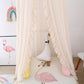 Pom Pom Bed Canopy - Fairy Hung Dome - Just Kidding Store