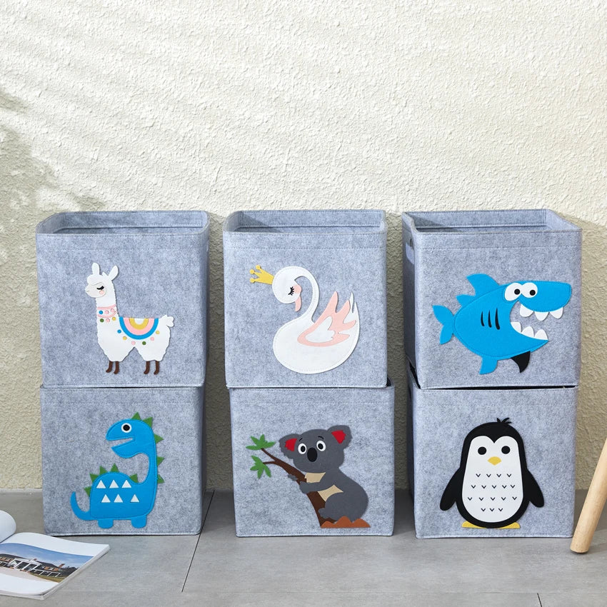 Felt Storage Box - Cube Toys Organizer