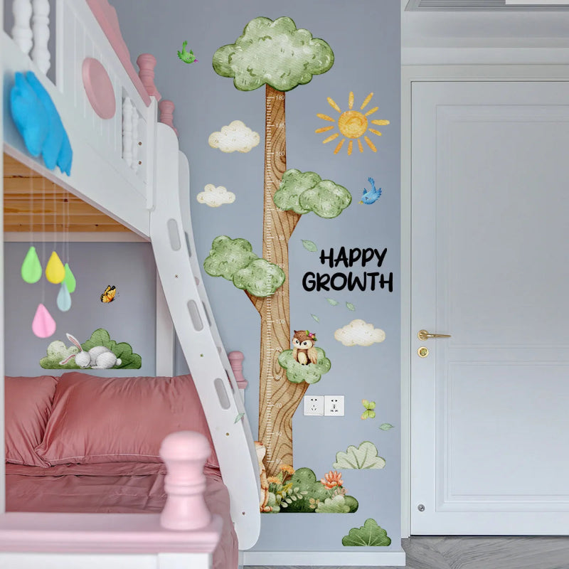 Happy Growth Height Measure Wall Sticker - Just Kidding Store