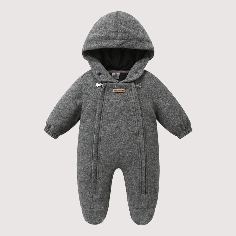Winter Hooded Baby Toddler Jumpsuit - Just Kidding Store