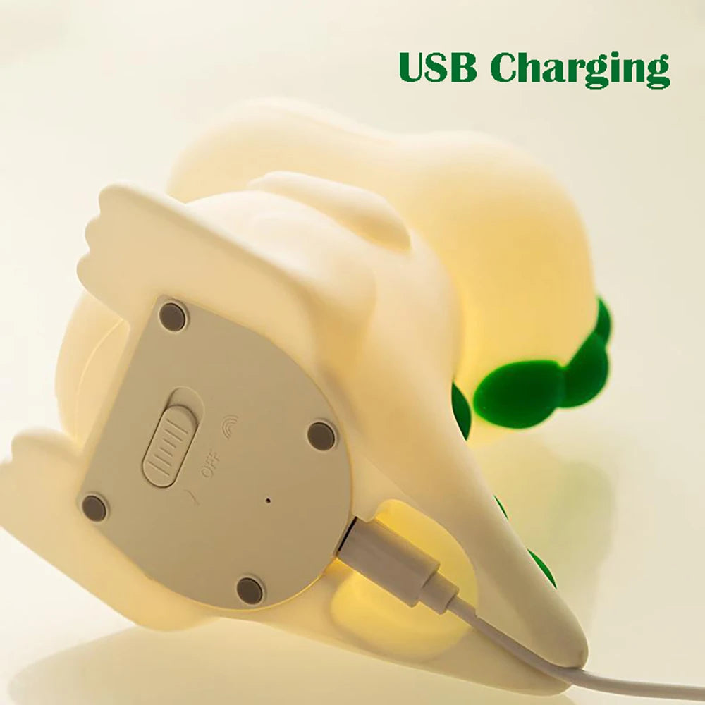 Dinosaur LED Silicone Tap Control Light