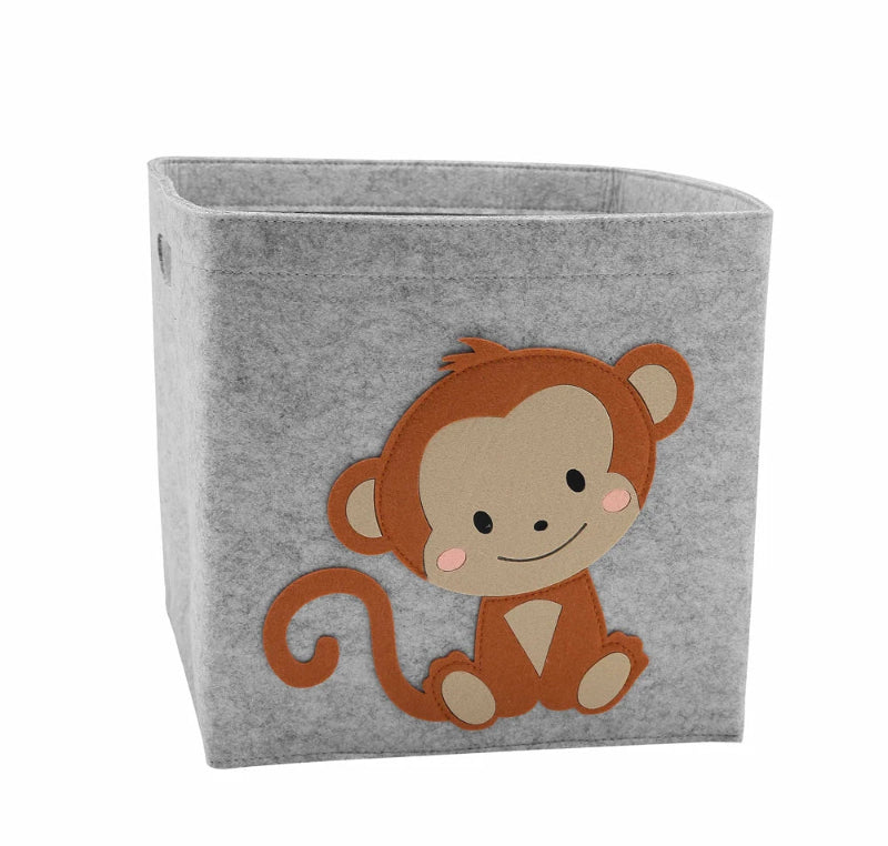Felt Storage Box - Cube Toys Organizer - Just Kidding Store