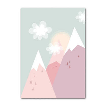 Rainbow Mountain Canvas Posters - Just Kidding Store