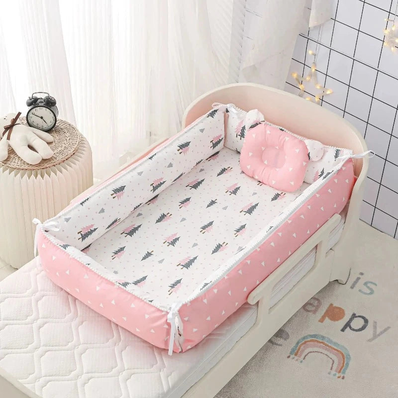 Baby Nest - Portable High Border Infant Crib - Just Kidding Store