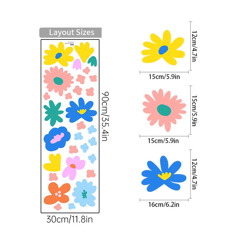 Creative Multicolored Shape Wall Stickers - Just Kidding Store