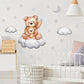 Baby Teddy Bear with Mom Nursery Wall Decal - Just Kidding Store